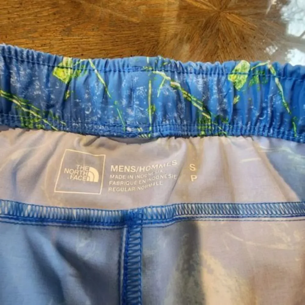 The North Face Flash Dri Men's Wander Swim Shorts‎ Small Blue Green Standard Fit
